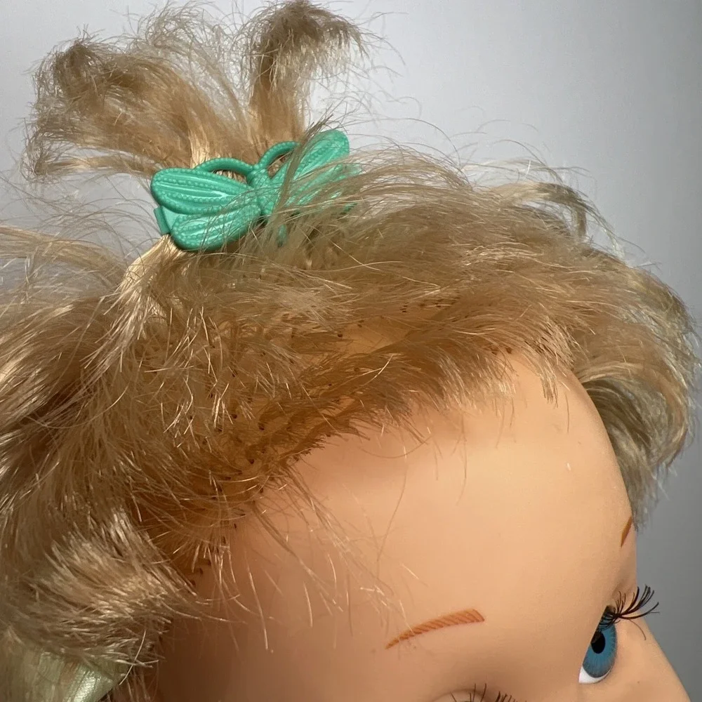 Vintage 1990 Galoob Baby Face So Playful Penny #10 Blue Eyes Mint Romper